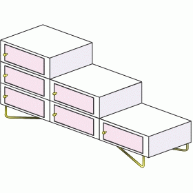 D製　階段チェスト