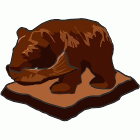 P製　木彫りの熊の置物